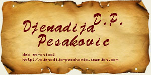 Đenadija Pešaković vizit kartica
